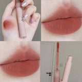 Waterproof  Nude Matte  Lip Gloss 6 ColorsVelvet  Liquid Lipsticks Long Lasting Non-stick Cup Lip Tint Makeup Pigment Cosmetics