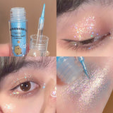 Diamond Shimmer Liquid Eyeshadow Cute Bear Sequin Glitter Chameleon Eye Shadow Shiny Metallic Eyeliner Pen Eye Makeup Cosmetics