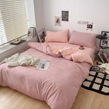 Pisoshare 4-piece Queen Bedding Set, King Quilt Cover Set, Duvet Cover Bed 150/180/200, Duvetcover&2pcs Pillowcase&1sheet