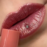 Pisoshare Waterproof Nude Glitter Lipstick 9 Colors Long Lasting Non-stick Cup Velve Red Mermaid Sexy Shimmer Lipsticks Makeup Cosmetic