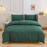 Pisoshare Solid Color Bedding Set Orange Grey Single Double Size Bed Linen Duvet Cover Pillowcase No Fillings Kids Adult Home Textile