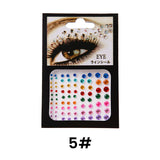 1PC 3D Face Jewels Diamond Makeup Art Eyeliner Glitter Face Jewelry Sticker Temporary Tattoo Party Bady Makeup Tools Rhinestones
