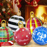New 60CM Outdoor Christmas Inflatable Decorated Ball Made PVC Giant Big Large Balls Tree Decorations Outdoor Decoration Toy Ball