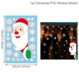 Christmas Window Stickers Christmas Decorations For Home Christmas Wall Sticker Kids Room Wall Decals Navidad New Year 2023