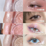 Gorgeous Glitter Eyeshadow Earth Tones Long Lasting Waterproof Eyeshadow Pearlescent Glitter Shimmer Eye Shadow Makeup Cosmetics