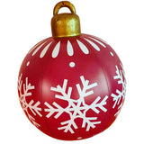 Christmas 60CM Outdoor Inflatable Ball Made PVC Giant Large Balls Tree Decorations Outdoor Toy Ball Xmas Gifts Ornaments