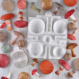 Huge Mushroom Silicone Fondant Molds Wedding Cake Decorating Tools Cake Molds for Baking Chocolate Resin Molds(Color Random)
