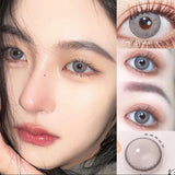 1 Pair Yearly Use Colored Contact Lenses Natural Color Lens For Eye Beauty Cosplay Blue Contact Lens lentes de contacto