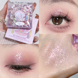 4 Colors Eyeshadow Palette Quad Small Dish Glitter Powder Pearl Matte Makeup Eye Shadow Plate Shimmer Cosmetics Makeup Accessory