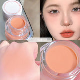 Blush Cream Nude Pink Natural Makeup Cheek Contour Lasting Matte Velvet Mousse Blush Mud Peach Cream Rouge Cheek Tint Cosmetics