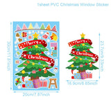 Christmas Window Sticker Merry Christmas Decorations for Home Xmas Navidad Natal Noel Gift Christmas Ornament New Year 2023