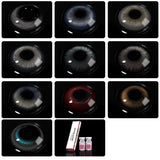 1 Pair/2pcs Colored Natural Pupil Contact Lenses for Eyes Colored Eye Lenses Eye Color Lens Beauty Prescription Lenses