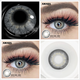 Natural Contact Colored Lenses For Eyes Mocha Green 1Pair Multicolor Lens Soft Yearly Pupils Beauty Makeup
