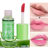 1PC Moisturizing Natural Aloe Vera Lipstick Color Changing Long Lasting Essence Waterproof Temperature Change Lip Balm Lip Gloss