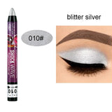 Pearlescent Eyeshadow Pen 12 Colors Lasting Waterproof Not Blooming Shiny Glitter Silkworm Gel Pen Eye Shadow Pencil Cosmetic