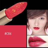 Lipsticks 7 Color Moisturizing Fine Glitter Lipstick Waterproof Long Lasting Makeup Lips Cosmetic