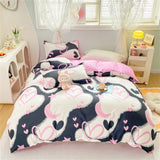 Pisoshare 22 Colors  Bedroom Modern Comforter Pillowcase Kids Home Textile Soft Bed Linen  Bedding Set Double Ru Europe...