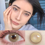 1 Pair Yearly Use Colored Contact Lenses Natural Color Lens For Eye Beauty Cosplay Blue Contact Lens lentes de contacto