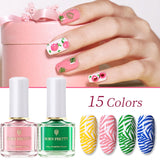 15 Color Summer Series Nail Stamping Polish Newly Sweet Style for Stamp Plate Printing Varnish Candy Nail varnish