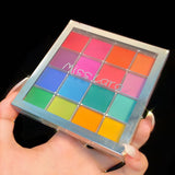 Miss Lara 16 Color Eye Shadow Palette Colorful Artist Shimmer Glitter Matte Pigmented Powder Pressed Eyeshadow Makeup Kit