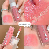 Liquid Blush Velvet Matte Blusher Face Pigment Long Lasting Natural Brighten Blush Cream Cheek Tint Orange Peach Blush Makeup