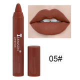 12 Colors Sexy Matte Lipstick Waterproof Long Lasting Color Rendering Non-stick Velvet Lips Liner Pencil Woman Makeup Cosmetics