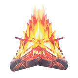 3Pcs Artificial Fire Fake Flame 3D Cardboard Camping Fire Centerpiece Festival Party Decoration Christmas New Year Kids Favors