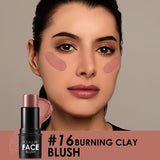 Focallure Face Makeup 18 Colors Highlighter Stick Highlighting Powder Creamy Texture Silver Shimmer Light