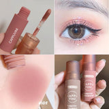 6 Colors Matte Liquid Eyeshadow Cream Milk Tea Blush Pallete Velvet Cheek Blusher Nude Powder Contour Shadow Primer Pink Blush