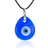 Classic Evil Eye Charms Necklace for Woman Blue Resin Round Pendants Couple Necklace Lucky Jewelry Fashion Friendship Gift