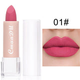 1PC Matte Nude Lipstick Waterproof Long Lasting Non-stick Cup Sexy Red Pink Velvet Lipsticks Women Makeup Cosmetic 15 Colors
