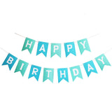 Happy Birthday Banner Paper Bunting Garland Banners Flags DIY Party Decoration Boys Girl Baby Shower Supplies Decor