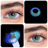 GFRIEND 2 pcs Color Contact Lenses For Eyes Anime Cosplay Colored Lenses Blue Red MultiColored Lenses Contact Lens Beauty Pupils