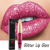 Matte Glitter Liquid Lipsticks Diamond Shiny Lip Gloss Waterproof Long Lasting Pearl Lipgloss Women Lip Tint Makeup Maquillaje