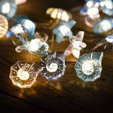 2m 20LED Starfish String Lights Under the Sea Party LED Fairy Light Mermaid Birthday Party Decorations Girl Baby Shower Favors