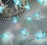 2m 20LED Starfish String Lights Under the Sea Party LED Fairy Light Mermaid Birthday Party Decorations Girl Baby Shower Favors