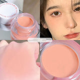 Blush Cream Nude Pink Natural Makeup Cheek Contour Lasting Matte Velvet Mousse Blush Mud Peach Cream Rouge Cheek Tint Cosmetics