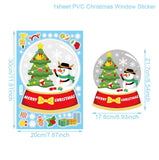 Christmas Window Stickers Christmas Decorations For Home Christmas Wall Sticker Kids Room Wall Decals Navidad New Year 2023