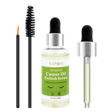 Natural Castor Eyelashes Growth Essential Oil Thick Longer Nourishing Enhancer Lash Eyebrow Hair Growth Liquid Castor Essential