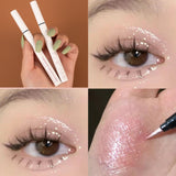 Shimmer Highlighter Pencil Smooth Long Lasting Waterproof Diamond Champagne Gold Pink Brighten Eye Shadow  Pen