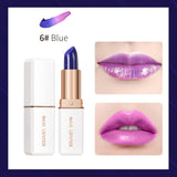 1PCS Waterproof Blue Rose Lipstick Temperature Color Changing Lip Moisturizing Balm Female Makeup Sexy Lip Gloss Shiny Lipstick