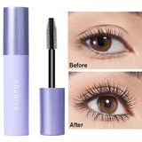 Black Mascara 4d Silk Fiber Mascara Waterproof Extra Volume Smudge-proof Curling Lengthening Eyelash Extension Eye Makeup Tools