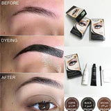 Professional Series Henna Eyelash Eyebrow Dye Tint Gel Eyelash Brown Black Color Tint Cream Kit, 15-minute Fast Tint Easy Dye