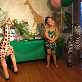 Large Simulation Giraffe Zebra Jungle Animals Inflatable Balloon Elephant Rabbit Frog Woodland Safari Birthday Party Decoration
