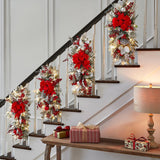 Christmas Stairs Garland Christmas Ornaments Merry Christmas Decorations for Home Wall Hanging Decor New Year 2023 Xmas Gifts