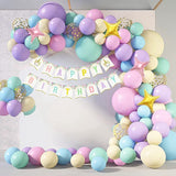 Pisoshare Macaron Balloons Garland Latex Ballons Arch Happy Birthday Party Decor Kids Adult Wedding Baloon Chain Baby Shower Balon