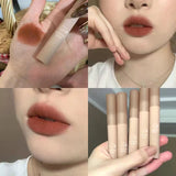 Waterproof  Nude Matte  Lip Gloss 6 ColorsVelvet  Liquid Lipsticks Long Lasting Non-stick Cup Lip Tint Makeup Pigment Cosmetics