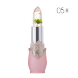Pisoshare Long Lasting Temperature Color Changing Lip Balm Crystal Jelly Flower Lipstick Gloss Transparent Moisturize Lips Makeup Cosmetic