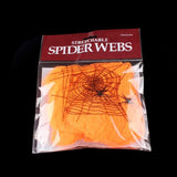 Spider Webs Halloween Decorations with Fake Spiders White Stretch Fake Cobweb for Halloween Outdoor and Indoor Scary Party Decor