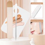 Stainless Steel Makeup Stick Round Head Design Color Mixing Spatula Nail Palette Foundation Mixing Tool Cosmetic Make Up Tool